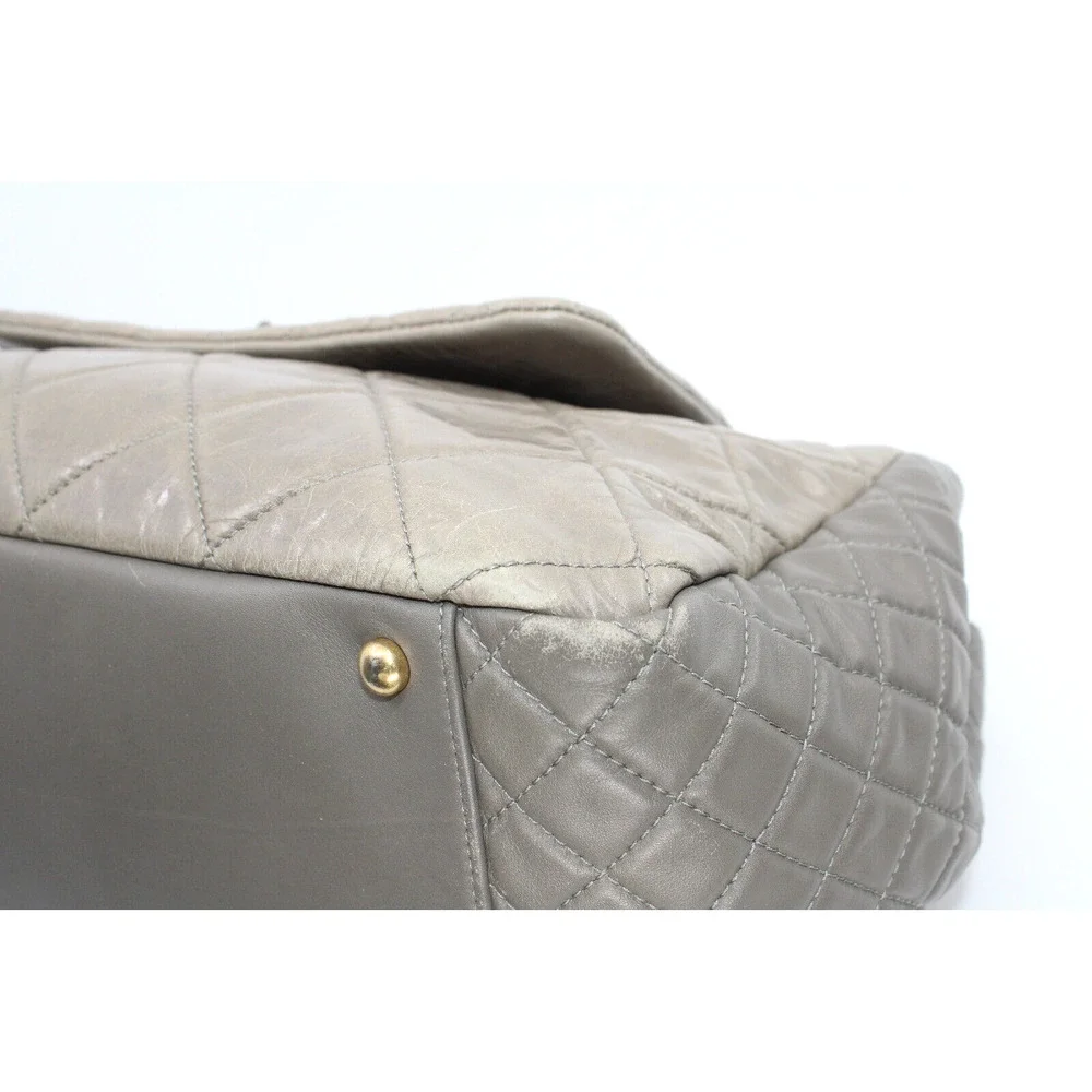 CHANEL Glazed Crinkled Mademoiselle Reissue East West Flap Trapeze 2.55 2011